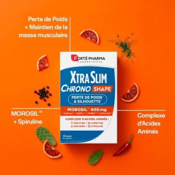 Forté Pharma XtraSlim Chrono Shape 60 gélules - Minceur et maintien de la masse musculaire