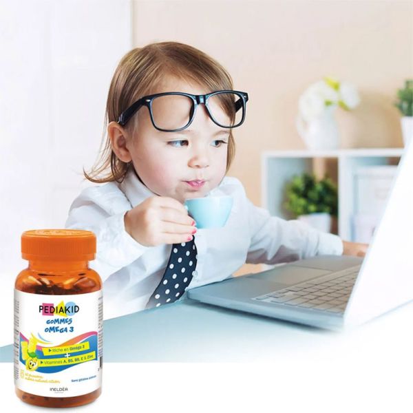 Pédiakid Gommes Oméga 3 60 gommes – Concentration et développement cognitif