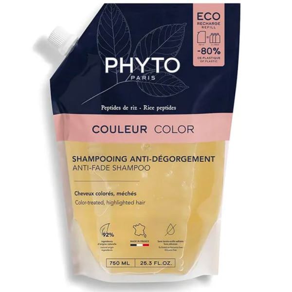 Phyto Eco-Recharge Shampoing Anti-Dégorgement - Préserve la Couleur - 750ml