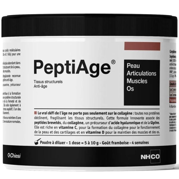 NHCO PeptiAge Poudre à Diluer 231g - Complément alimentaire, anti-âge global peau, muscles et os