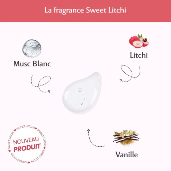 Musc Intime Brume All Over Corps & Cheveux au Sweet Litchi Flacon 100 ml – Voile fruité et hydratation