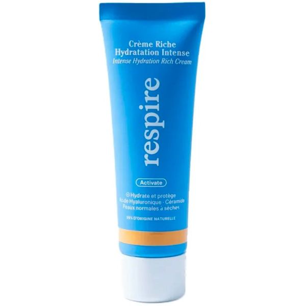 Respire Activate Crème Riche Hydratation Intense - 50 ml -  Hydratation visage peaux normales à sèches
