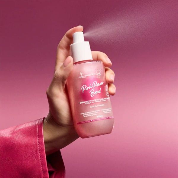 Les Secrets de Loly Pink Power Bond Spray Réparateur Sans Rinçage 200ml – Anti-casse et brillance