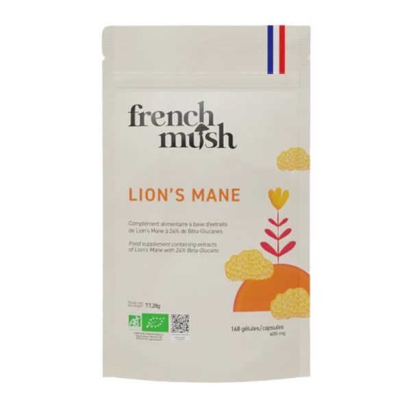French Mush Lion's Mane Bio Concentration et Mémoire - 168 Gélules