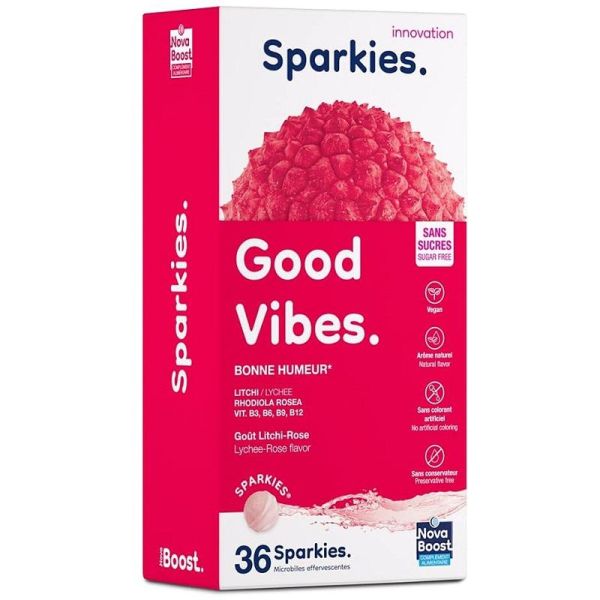 NovaBoost Sparkies Good Vibes - 36 Microbilles Effervescentes