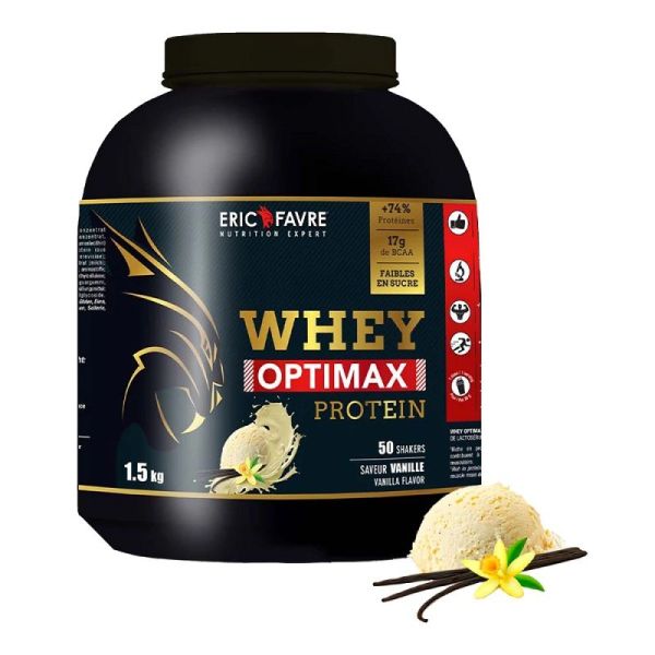 Eric Favre Whey Optimax Protein Vanille - 1,5Kg