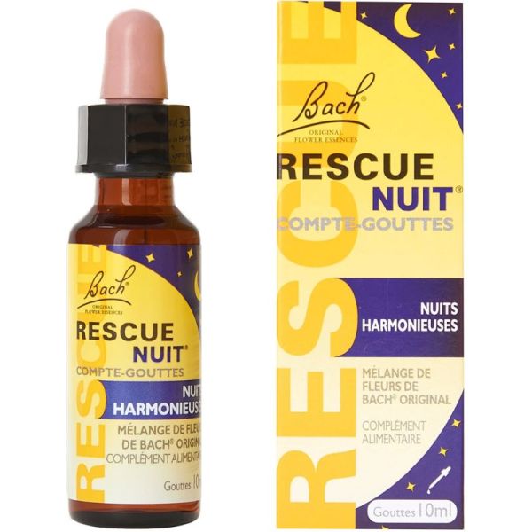 Rescue Nuit Bach Compte-Gouttes 20ml – Lâcher-prise et sommeil réparateur