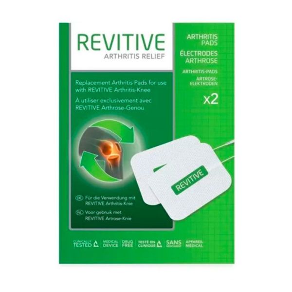 Revitive Électrodes pour Revitive Arthrose-Genou - Permet 30 utilisations - 2 grandes électrodes