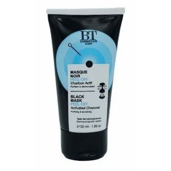 BT Cosmetics Masque Noir au Charbon Peel Off - Nettoyant et Désincrustant - 50 ml