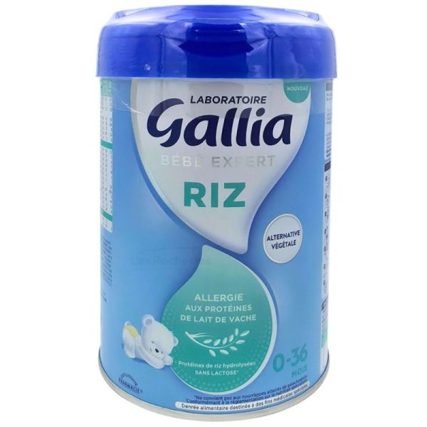 Laboratoire Gallia Bébé Expert Riz 800g - Alternative végétale en cas d'allergie aux protéines de lait de vache
