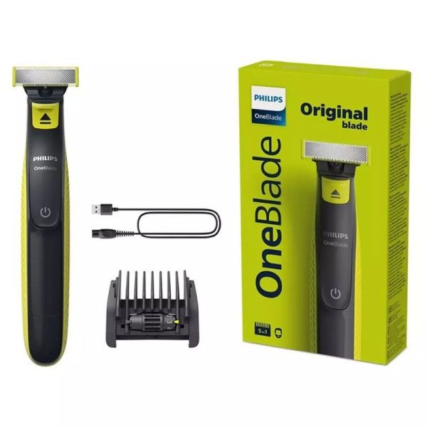 Philips Rasoir Électrique One Blade - Lame 360 - Sabot 5 en 1 - 1 unité