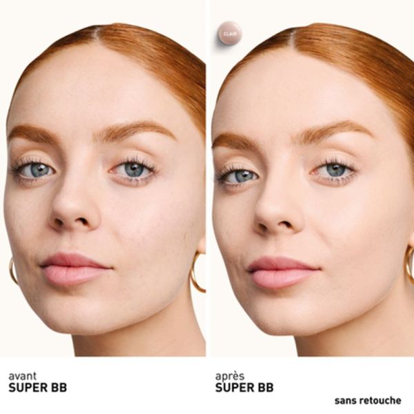 Erborian Super BB au Ginseng 15ml Teinte Clair – Crème de teint couvrante anti-imperfections SPF20