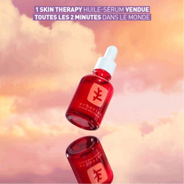 Erborian Skin Therapy Huile de Nuit Multi-Perfectrice 30ml – Huile-sérum biphasée aux 17 plantes et 10% PHA