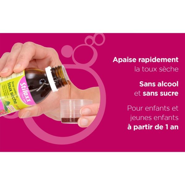 Lehning Stilaxx Sirop contre la Toux Sèche Junior 200ml – Sirop végétal gorge et toux sèche dès 1 an