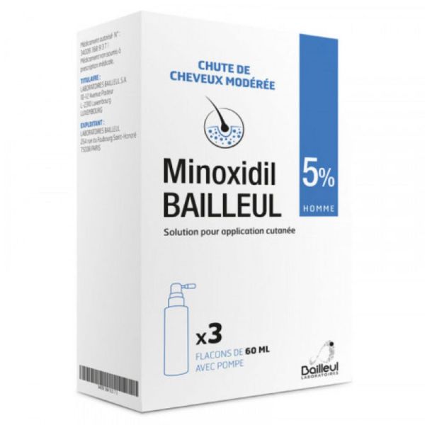 Bailleul Minoxidil 5% Solution 3x60ml