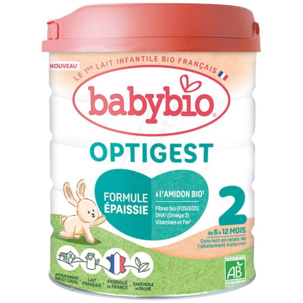 Babybio Optigest Lait Infantile en Poudre 2ème Âge +6m Bio - 800g