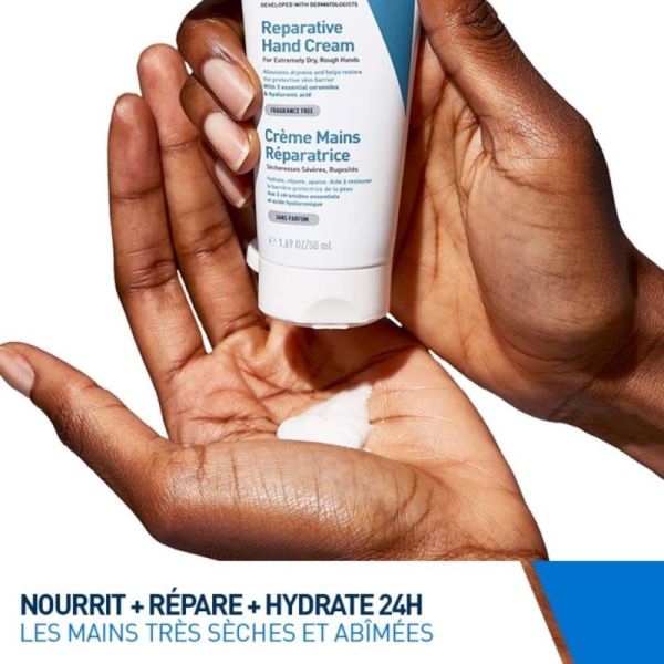 CeraVe Crème Mains Réparatrice 50 ml - hydrate et répare les mains sèches