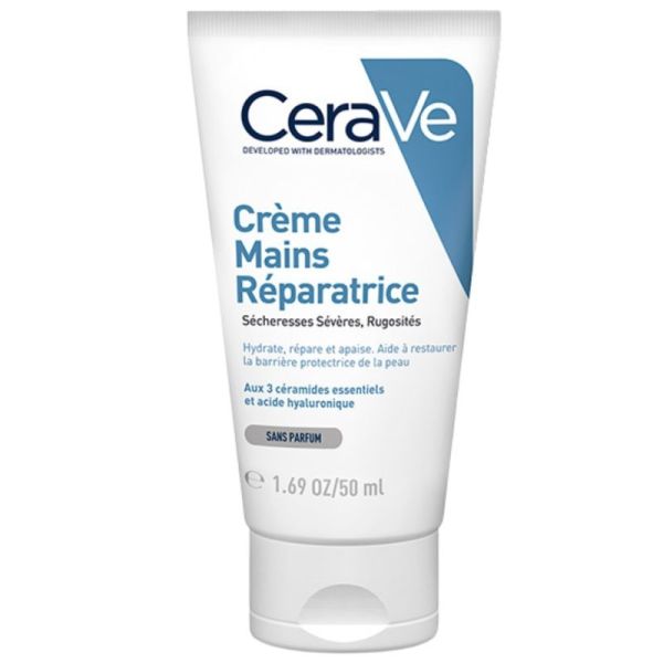 CeraVe Crème Mains Réparatrice 50 ml - hydrate et répare les mains sèches