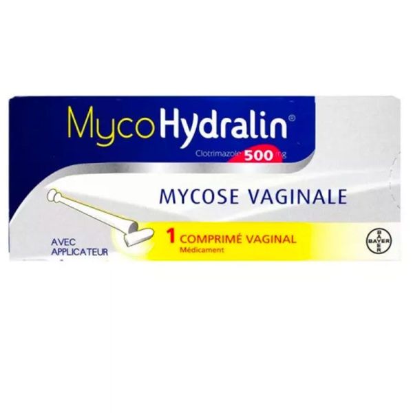 Bayer MycoHydralin 500 mg - Mycoses Vaginales - 1 comprimé vaginal avec applicateur