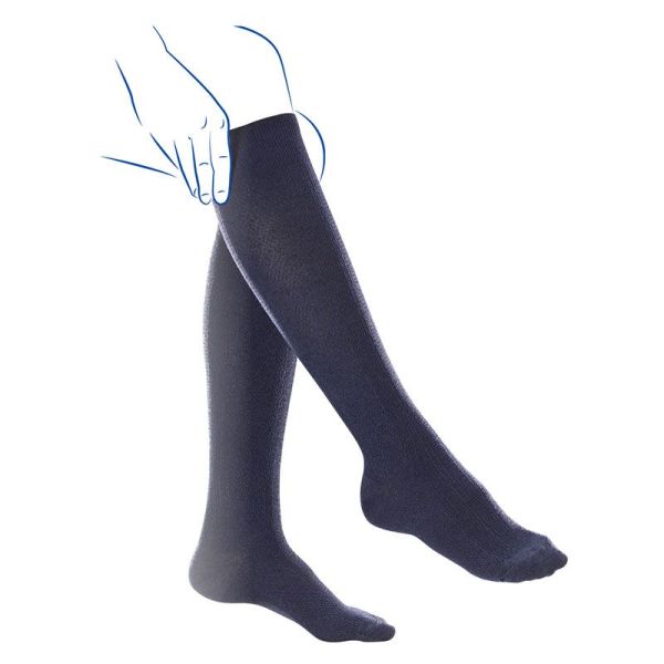 Thuasne Venoflex Fast Coton - Chaussettes de Contention - Homme - Taille 3 - Normal - Noir