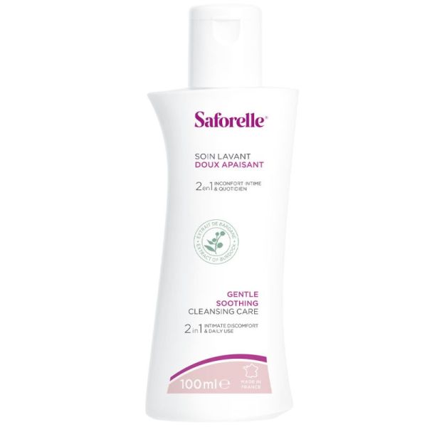 Saforelle Soin Lavant Doux Apaisant 100 ml - Gel lavant intime doux pour peaux sensibles
