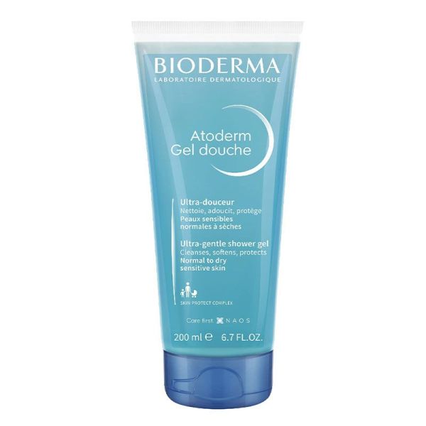 Bioderma Atoderm Gel Douche Nettoyant Quotidien Sans Savon Peaux Sensibles 200ml