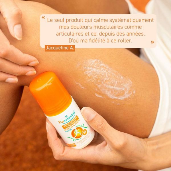 Puressentiel Articulations & Muscles Roller aux 14 Huiles Essentielles 2x75 ml – Soin décontracturant express