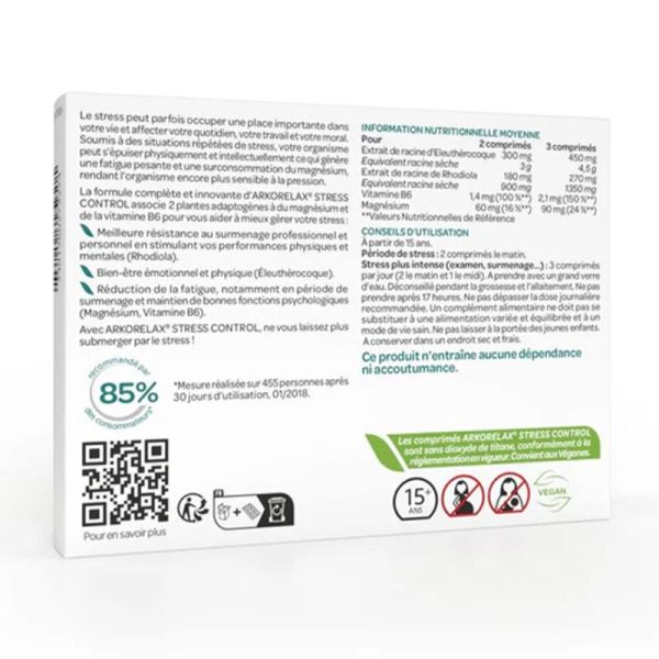 Arkopharma Arkorelax Stress Control 30 comprimés