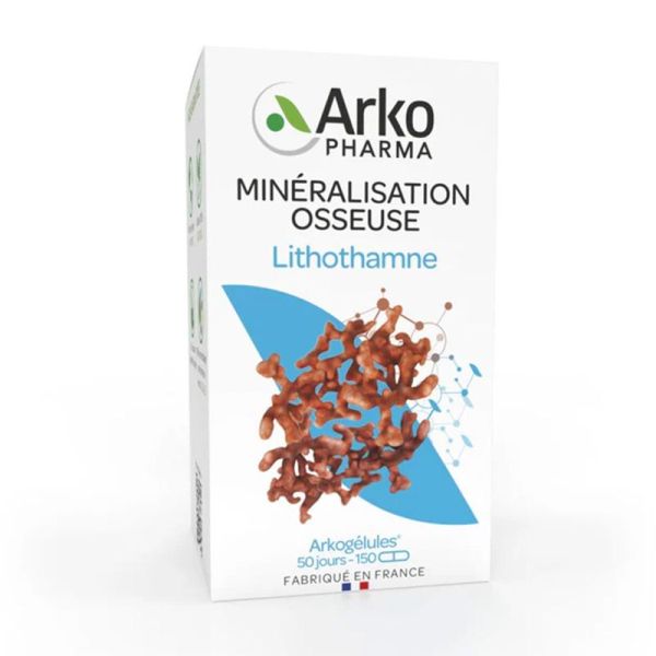 Arkopharma Arkogélules Lithothamne 150 gélules - Minéralisation osseuse