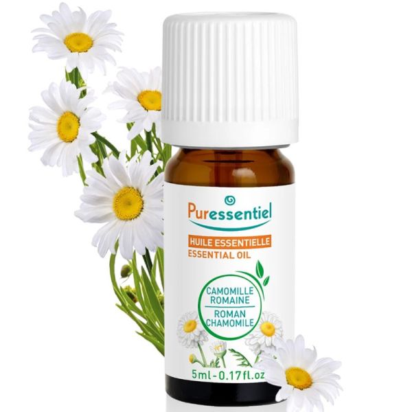 Puressentiel Huile Essentielle Camomille Romaine 5 ml – Calme le système nerveux et apaise les peaux sensibles