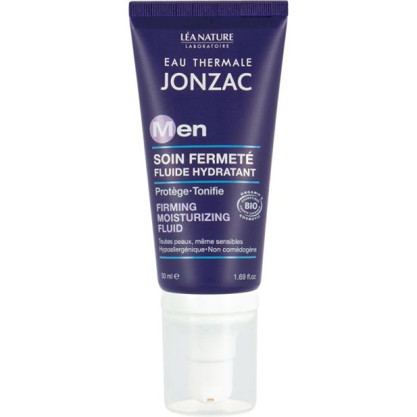 Eau Thermale Jonzac Men Soin Fermeté Fluide Hydratant - 50 ml - Hydrate, tonifie et protège