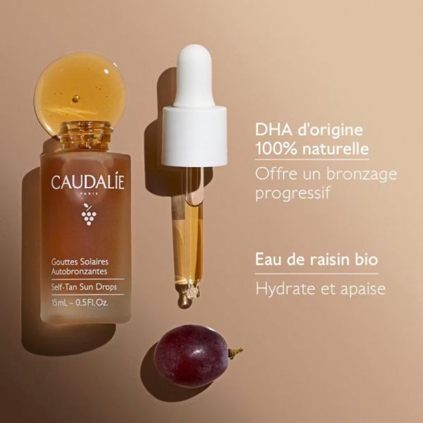 Caudalie Gouttes Solaires Autobronzantes 15 ml - Bonne mine sur-mesure sans UV