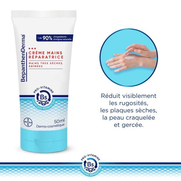 Bayer BepanthenDerma Crème Mains Réparatrice - 50ml