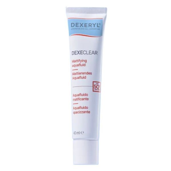 Dexeryl Dexeclear Aquafluide Matifiant Peaux Grasses ou Acnéiques SPF50+ - 40ml