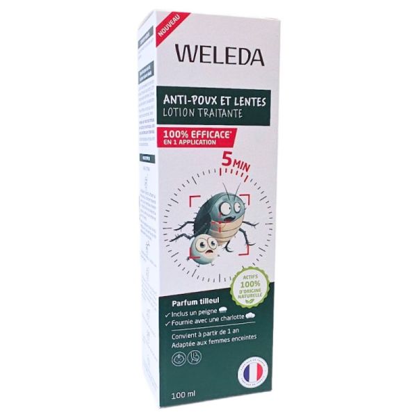 Weleda Lotion Traitante Anti-Poux et Lentes 100 ml - Efficace en 1 application