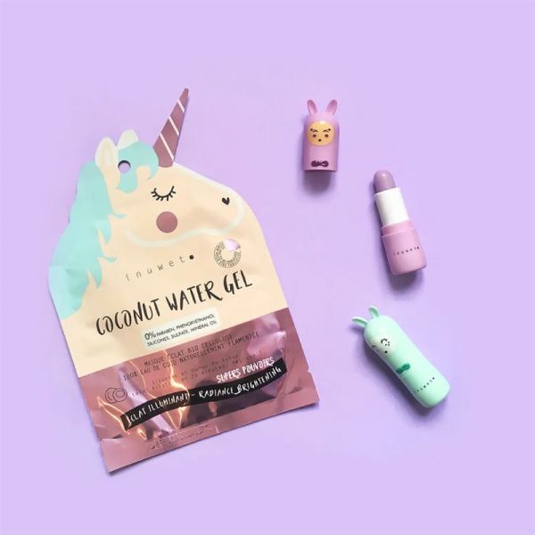 Inuwet Eau de Coco Masque Visage Licorne Ultra Hydratant – Masque biocellulose ultra hydratant