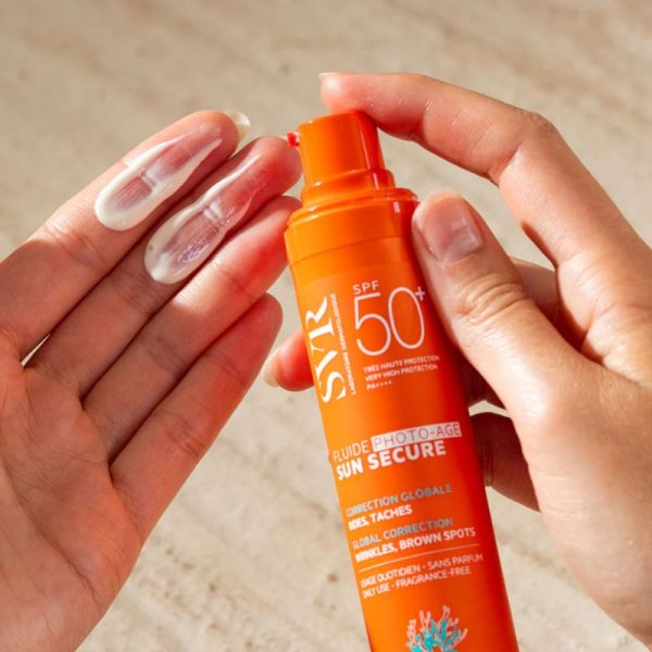 SVR Sun Secure Fluide Photo-Age SPF50+ Correction Rides & Tâches - 40 ml