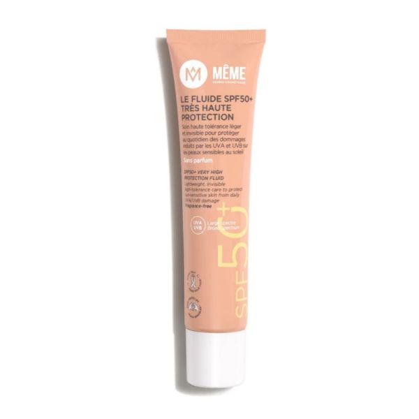 Même Cosmetics Fluide Solaire Très Haute Protection Peaux Sensibles SPF50+ - 40ml