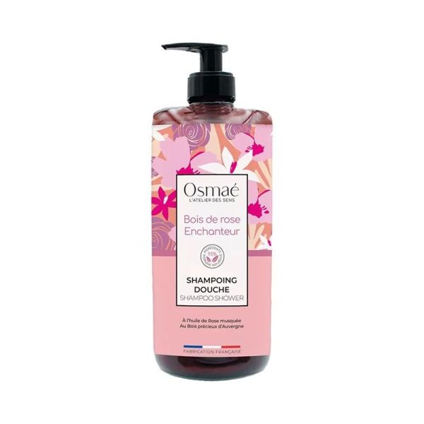 Osmaé Shampoing Douche Bois de Rose Enchanteur - 1L