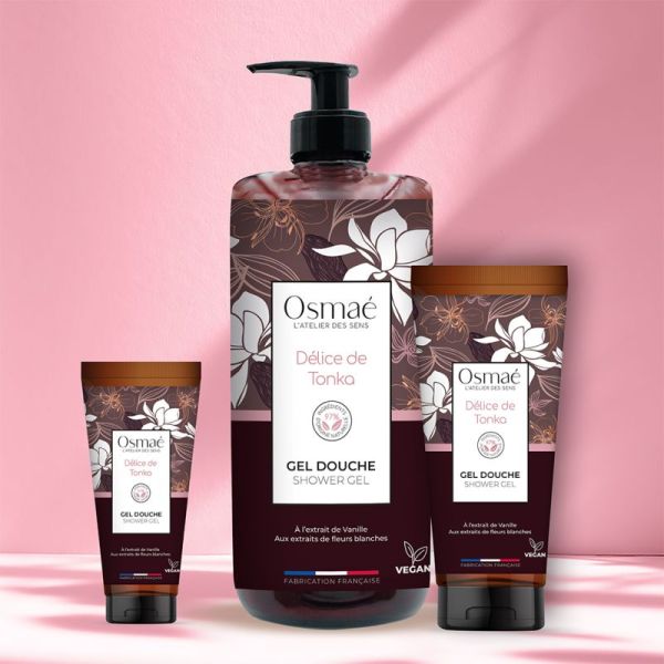 Osmaé Gel Douche Délice de Tonka 200 ml – Réconfort et notes ambrées