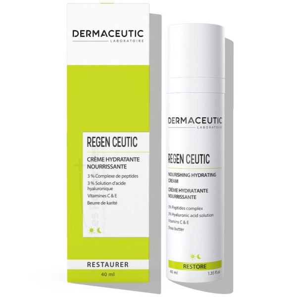 Dermaceutic Regen Ceutic Crème Hydratante Nourrissante - 40ml - Régénère, raffermit et nourrit la peau