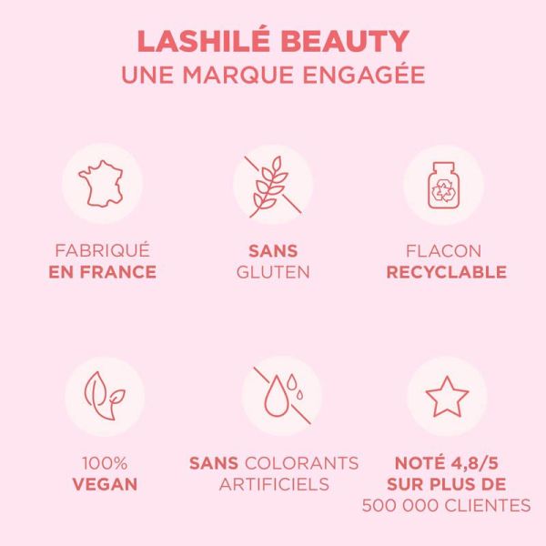 Lashilé Beauty Good Hair Women Anti-Chute - Prévient la Chute des Cheveux - 60 Gummies