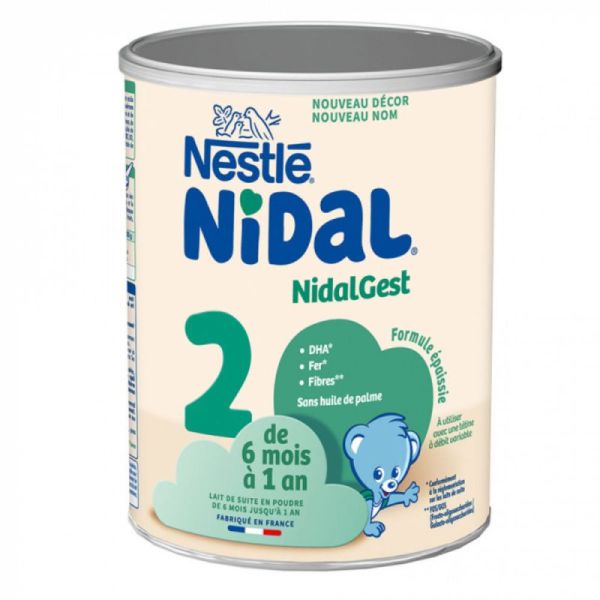 Nidal Formule Epaissie lait 2ème âge 800g