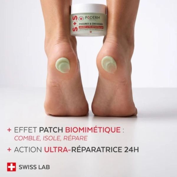 Poderm Onguent Ultra-Réparateur Fissures & Crevasses 25 g - Comble isole et répare