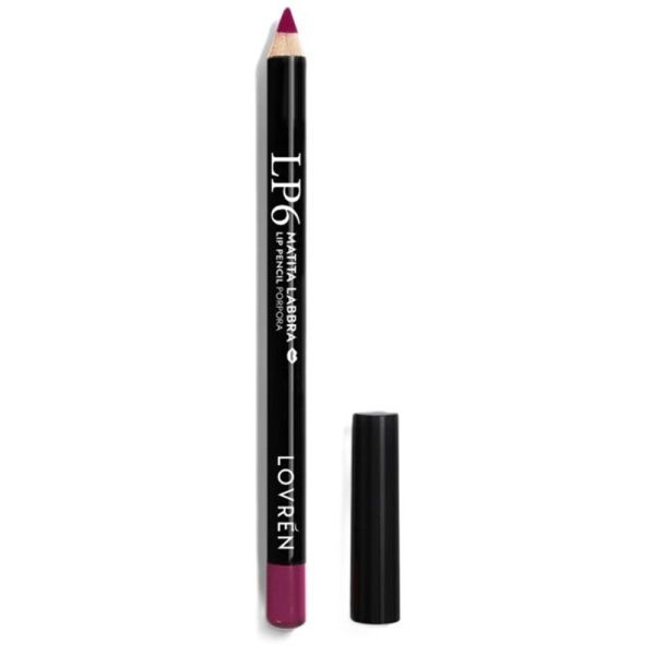 Lovren Crayon à Lèvres Creamy LP6 - Longue Tenue - Couleur Porpora - 1,5g