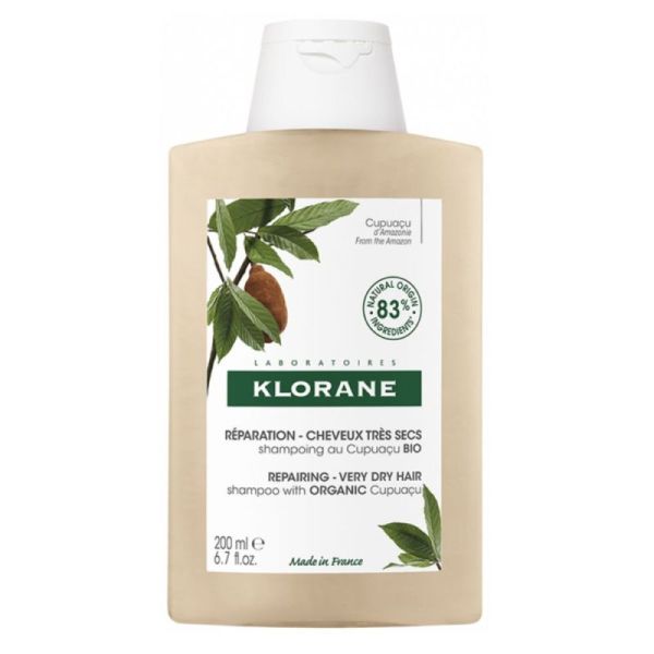 Klorane Beurre de Cupuaçu Shampooing Réparateur 200ml