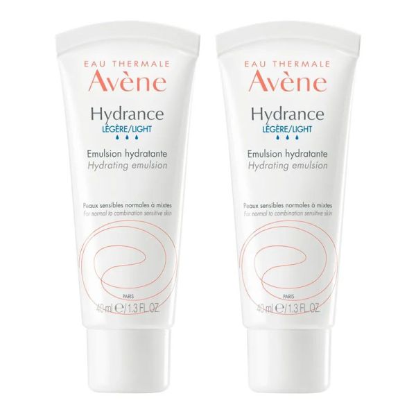 Avene Hydrance Légère Émulsion Hydratante - 2x40ml - Peaux normales à mixtes