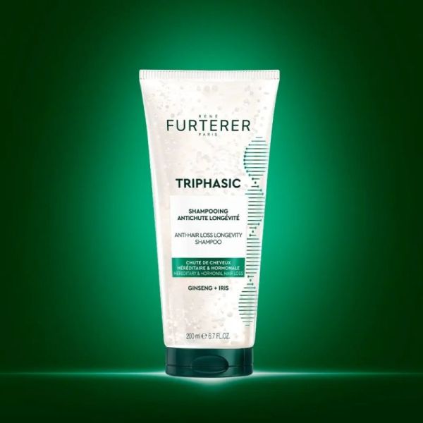 René Furterer Triphasic Shampoing Antichute Longévité 200 ml – Freine la chute de cheveux