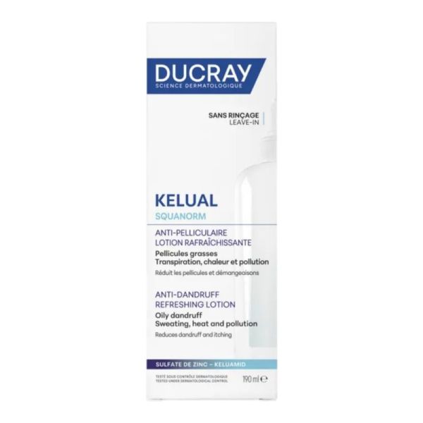 Ducray Kelual Squanorm Lotion Rafraîchissante 190ml – anti-pelliculaire immédiat et apaisant