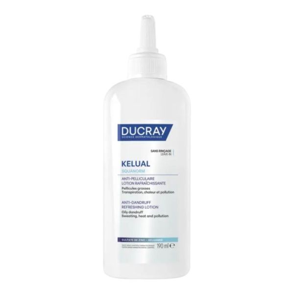 Ducray Kelual Squanorm Lotion Rafraîchissante 190ml – anti-pelliculaire immédiat et apaisant